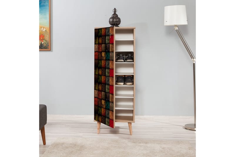 Säilytyskaappi Dirk Ruutukuvio - Monivärinen - Säilytys - Kaappi - Säilytyskaappi