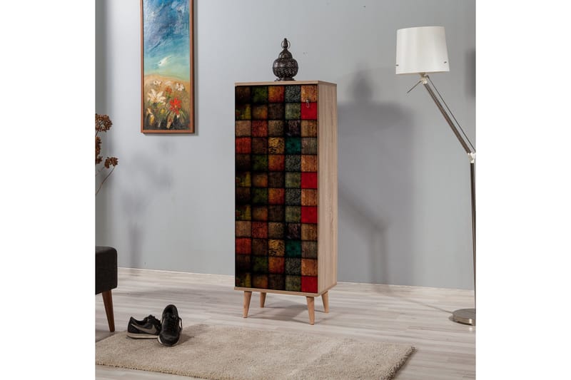 Säilytyskaappi Dirk Ruutukuvio - Monivärinen - Säilytys - Kaappi - Säilytyskaappi