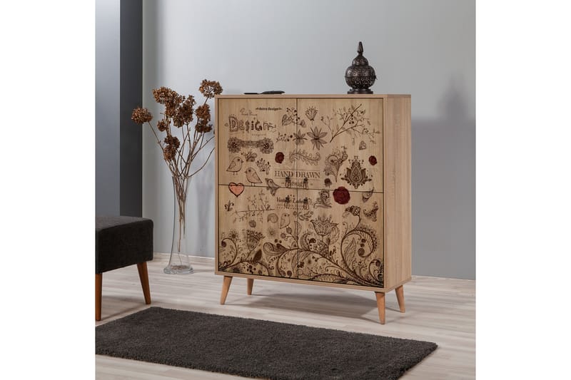 Säilytyskaappi Gillberga 111 cm - Ruskea - Säilytys - Kaappi - Säilytyskaappi