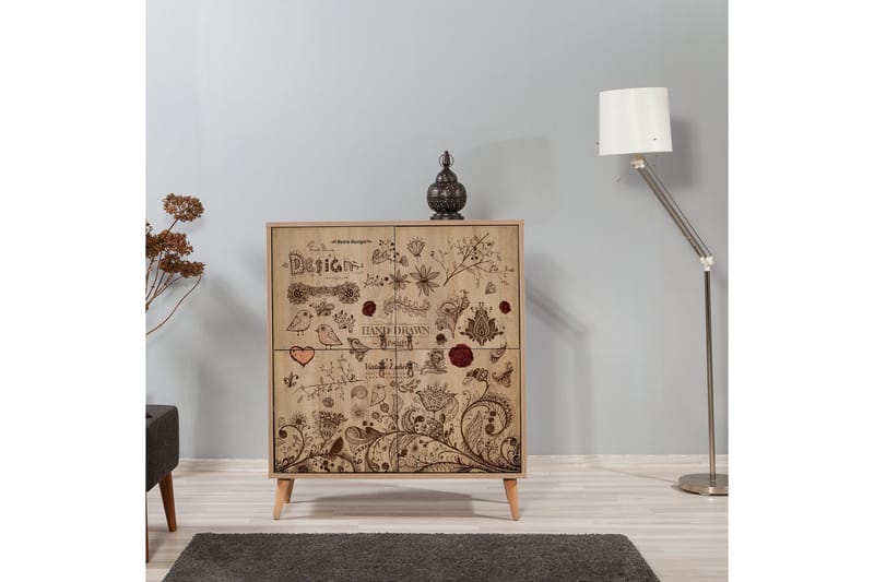 Säilytyskaappi Gillberga 111 cm - Ruskea - Säilytys - Kaappi - Säilytyskaappi