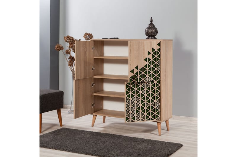 Säilytyskaappi Gillberga 111 cm - Ruskea - Säilytys - Kaappi - Säilytyskaappi