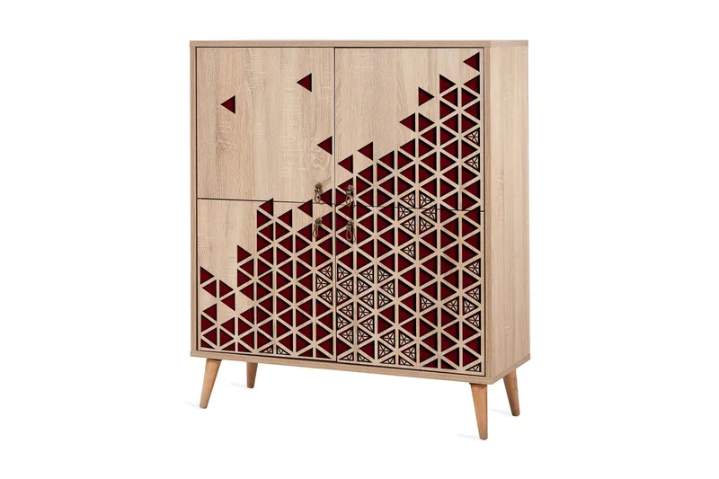 Säilytyskaappi Gillberga 111 cm - Ruskea/Tammi - Säilytys - Kaappi - S äilytyskaappi