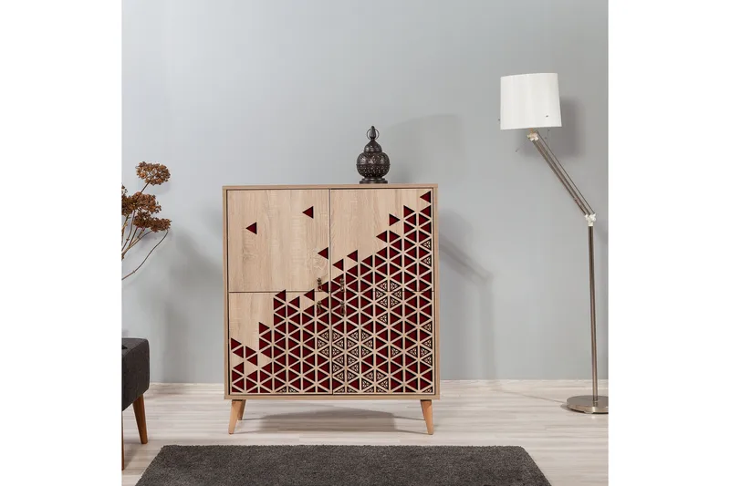 Säilytyskaappi Gillberga 111 cm - Ruskea/Tammi - Säilytys - Kaappi - Säilytyskaappi