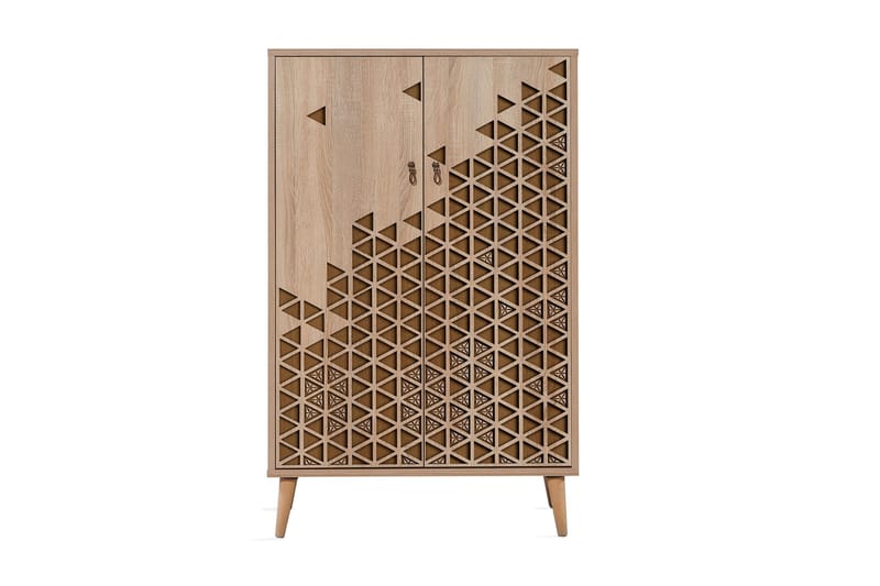 Säilytyskaappi Gillberga 80 cm - Ruskea/Tammi/Beige - Säilytys - Kaappi - Säilytyskaappi