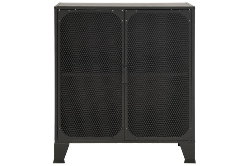 Säilytyskaappi harmaa 72x36x82 cm metalli ja MDF - Harmaa - Säilytys - Kaappi - Säilytyskaappi