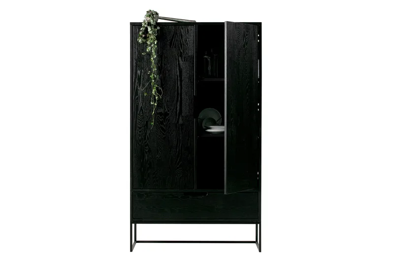 Säilytyskaappi Iria 85 cm - Musta Tammi - Säilytys - Kaappi - Säilytyskaappi