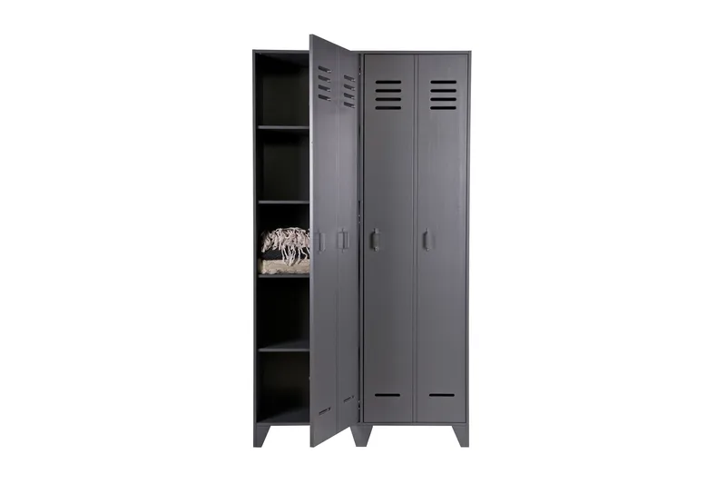 Säilytyskaappi Irnerius 103x187x40 cm - Teräksenharmaa Mänty - Säilytys - Kaappi - Säilytyskaappi