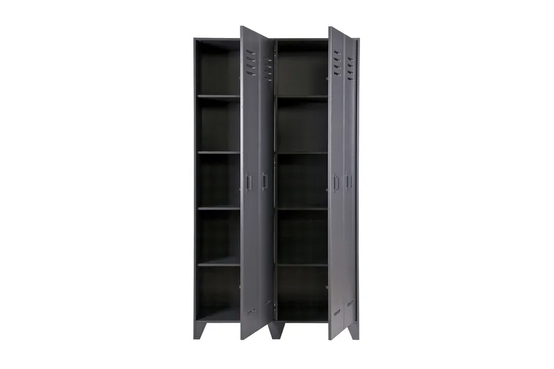 Säilytyskaappi Irnerius 103x187x40 cm - Teräksenharmaa Mänty - Säilytys - Kaappi - Säilytyskaappi