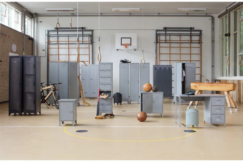 Säilytyskaappi Irnerius 103x187x40 cm - Teräksenharmaa Mänty - Säilytys - Kaappi - Säilytyskaappi