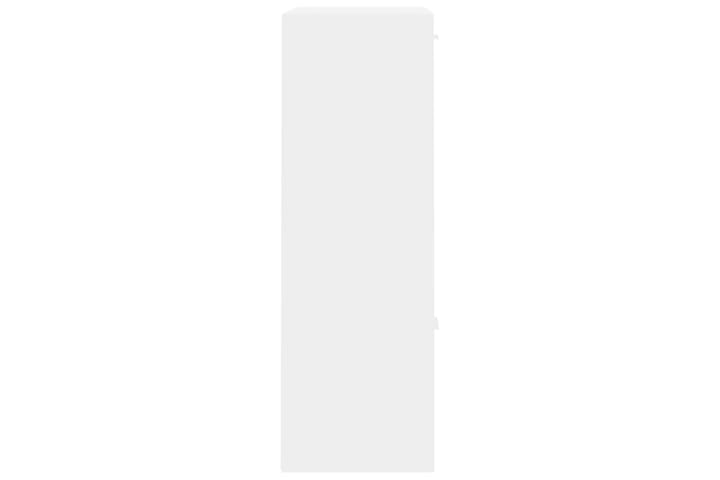 Säilytyskaappi korkeakiilto valkoinen 60x29,5x90cm lastulevy - Valkoinen - Säilytyskaappi