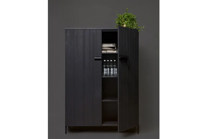 Säilytyskaappi Shamus 100 cm - Musta Mänty - Säilytys - Kaappi - Säilytyskaappi