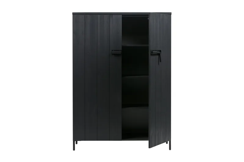 Säilytyskaappi Shamus 100 cm - Musta Mänty - Säilytys - Kaappi - Säilytyskaappi