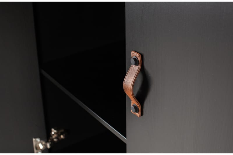 Säilytyskaappi Shirrell 98x190 cm - Musta - Säilytys - Kaappi - Säilytyskaappi