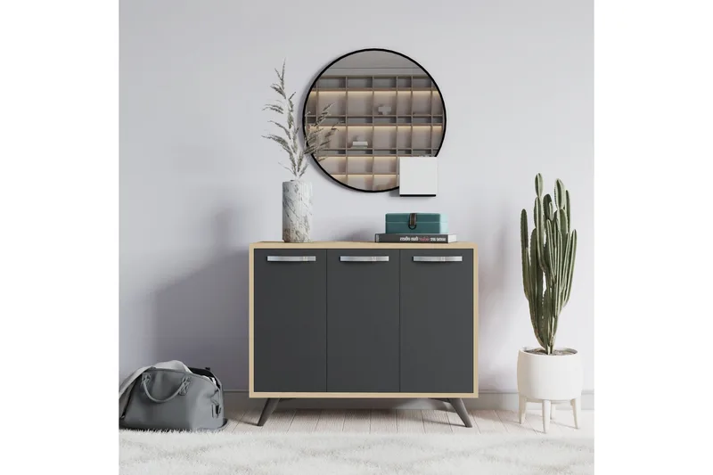 Säilytyskaappi Urgby 100x82 cm - Ruskea - Säilytys - Kaappi - Säilytyskaappi