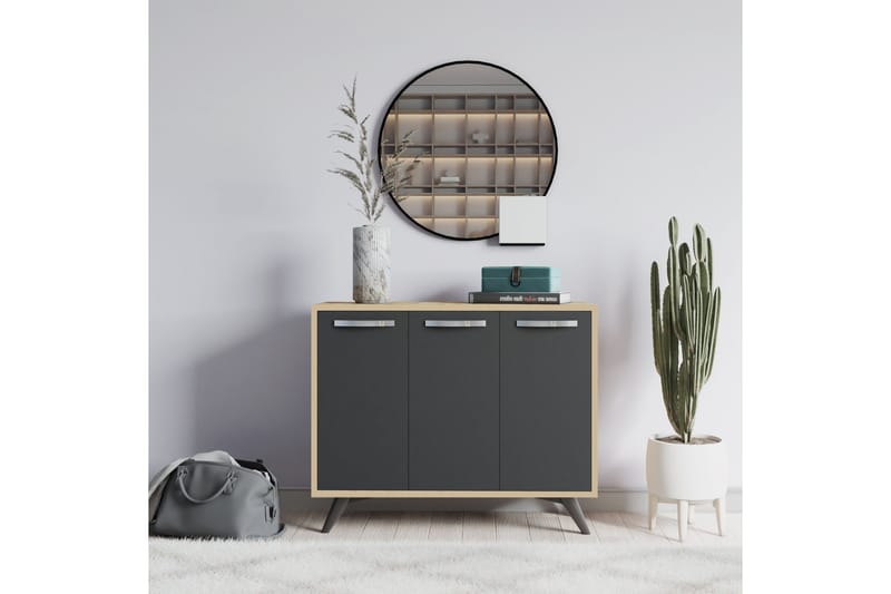 Säilytyskaappi Urgby 100x82 cm - Ruskea - Säilytys - Kaappi - Säilytyskaappi