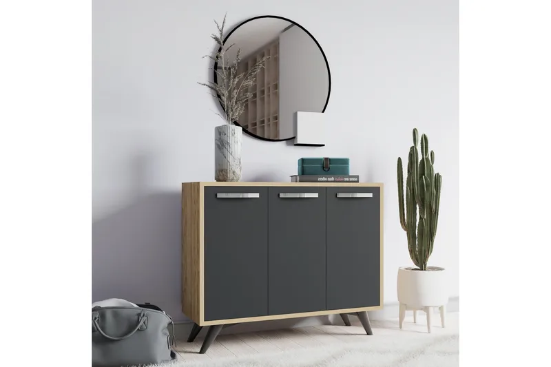 Säilytyskaappi Urgby 100x82 cm - Ruskea - Säilytys - Kaappi - Säilytyskaappi