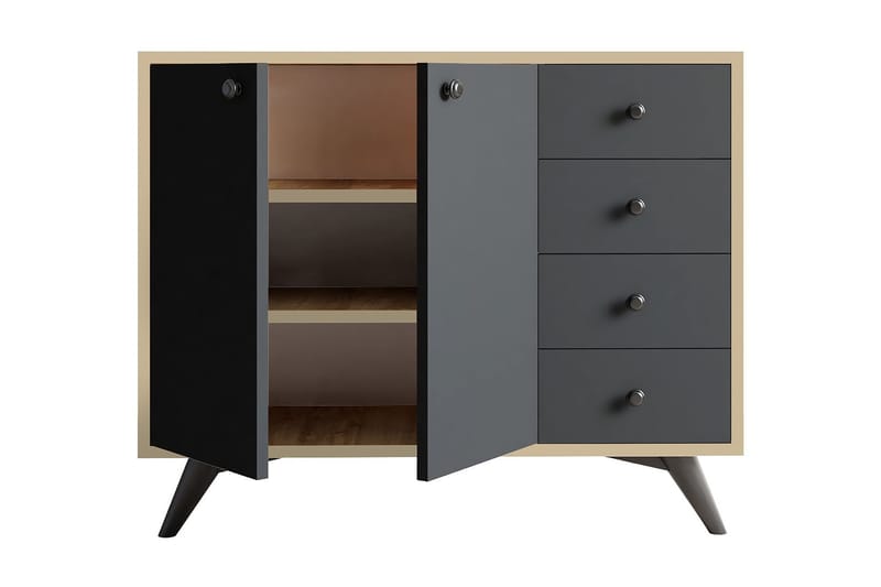 Säilytyskaappi Urgby 100x82 cm - Ruskea - Säilytys - Kaappi - Säilytyskaappi