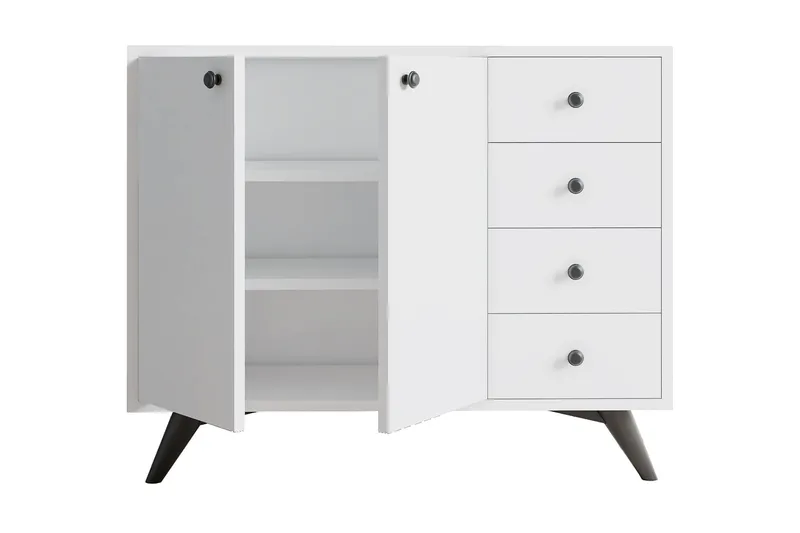 Säilytyskaappi Urgby 100x82 cm - Valkoinen - Säilytys - Kaappi - Säilytyskaappi