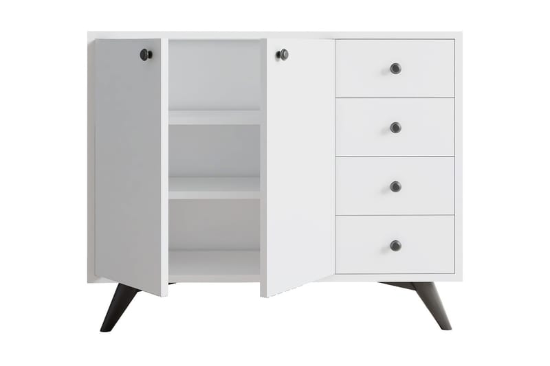 Säilytyskaappi Urgby 100x82 cm - Valkoinen - Säilytys - Kaappi - Säilytyskaappi