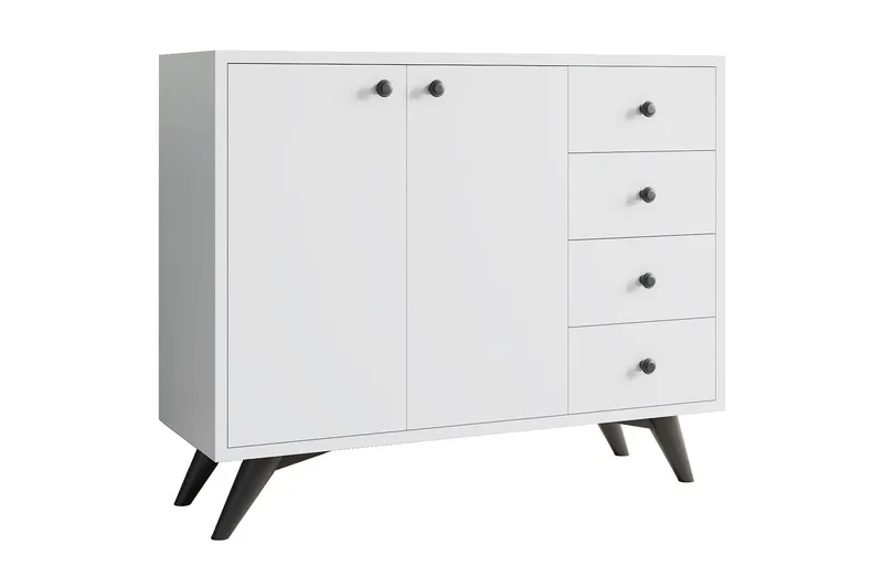 Säilytyskaappi Urgby 100x82 cm, Valkoinen