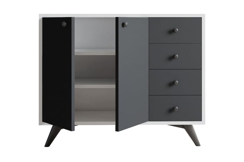 Säilytyskaappi Urgby 100x82 cm - Valkoinen - Säilytys - Kaappi - Säilytyskaappi