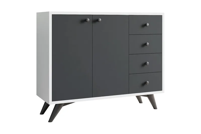 Säilytyskaappi Urgby 100x82 cm, Valkoinen