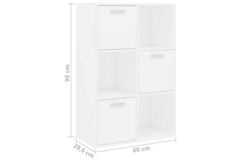 Säilytyskaappi valkoinen 60x29,5x90 cm lastulevy - Valkoinen - Säilytys - Kaappi - Säilytyskaappi
