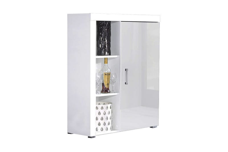 Samba Förvaringsskåp 90x35x114 cm White High gloss - Säilytys - Kaappi - Säilytyskaappi