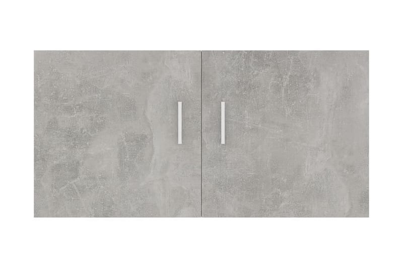 Seinäkaappi betoninharmaa 80x39x40 cm lastulevy - Harmaa - Säilytys - Kaappi - Säilytyskaappi
