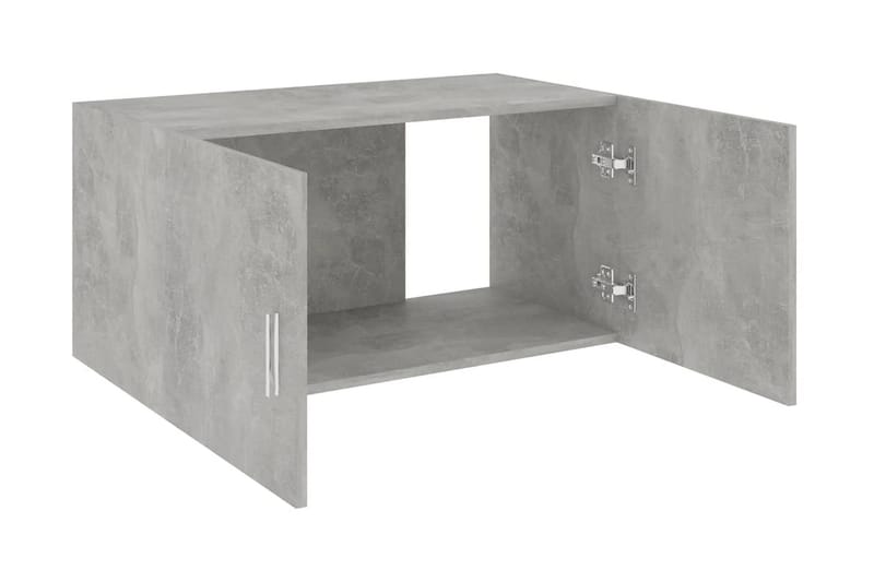 Seinäkaappi betoninharmaa 80x39x40 cm lastulevy - Harmaa - Säilytys - Kaappi - Säilytyskaappi