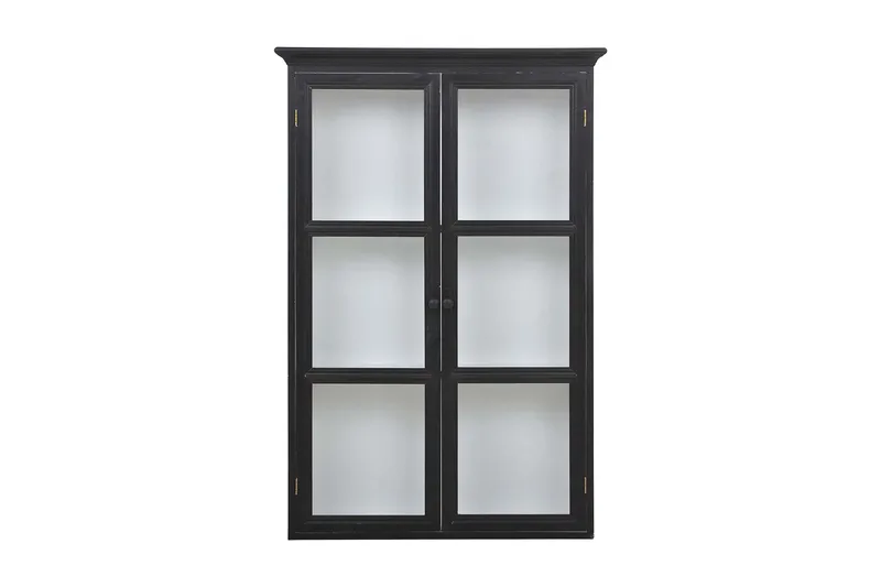 Seinäkaappi Bristol 80 cm - Valkoinen/Musta - Säilytys - Kaappi - Säilytyskaappi