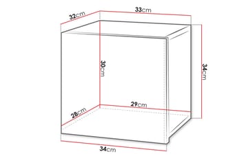 Seinäkaappi Frick 34 cm - Musta - Säilytys - Kaappi - Säilytyskaappi