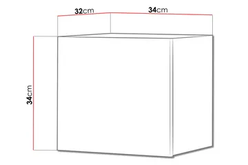 Seinäkaappi Frick 34 cm - Puu - Säilytys - Kaappi - Säilytyskaappi