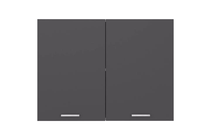 Seinäkaappi harmaa 80x31x60 cm lastulevy - Harmaa - Keittiökaappi - Säilytyskaappi