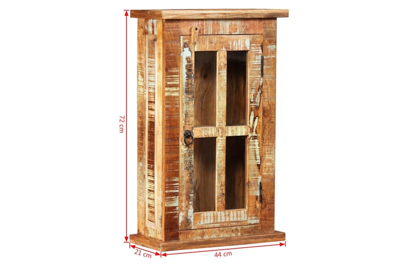 Seinäkaappi kierrätetty puu 44x21x72 cm - Ruskea - Säilytys - Kaappi - Säilytyskaappi