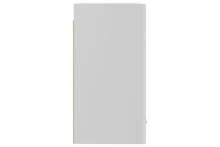 Seinäkaappi korkeakiilto valkoinen 39,5x31x60 cm lastulevy - Valkoinen - Keittiökaappi - Säilytyskaappi