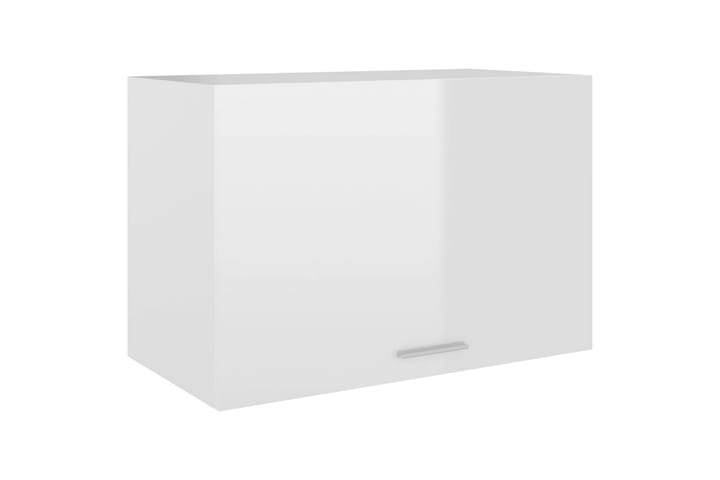 Seinäkaappi korkeakiilto valkoinen 60x31x40 cm lastulevy - Valkoinen - Keittiökaappi - Säilytyskaappi