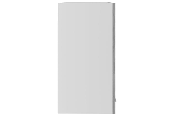 Seinäkaappi lasilla betoninharmaa 60x31x60 cm lastulevy - Harmaa - Keittiökaappi - Säilytyskaappi