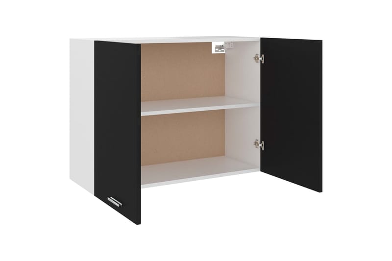 Seinäkaappi musta 80x31x60 cm lastulevy - Musta - Säilytys - Kaappi - Säilytyskaappi