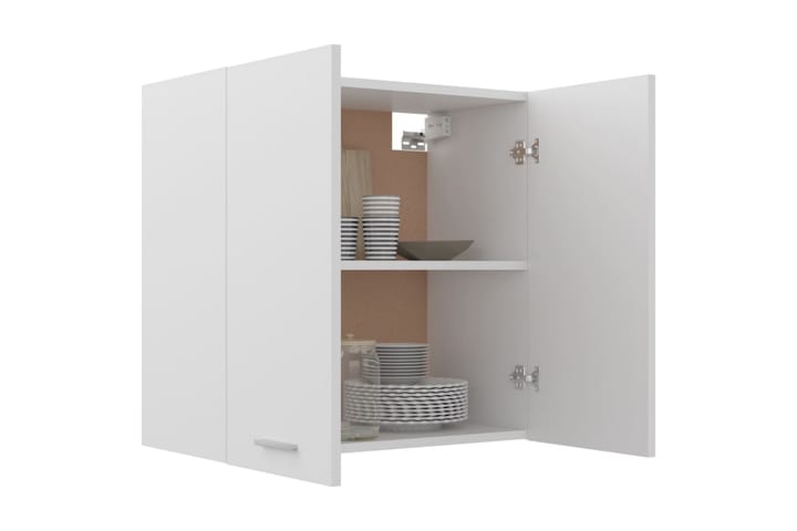 Seinäkaappi valkoinen 60x31x60 cm lastulevy - Valkoinen - Keittiökaappi - Säilytyskaappi