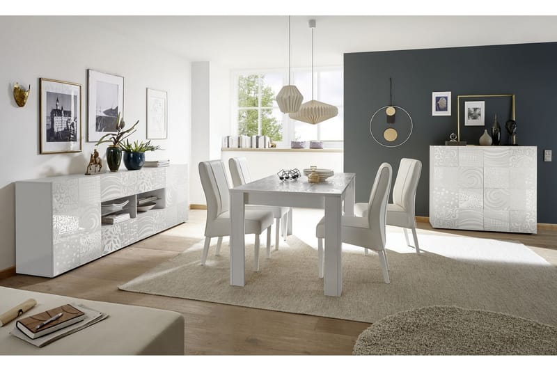 Senkki Bayoner 121 cm - Valkoinen - Säilytys - Kaappi - Säilytyskaappi