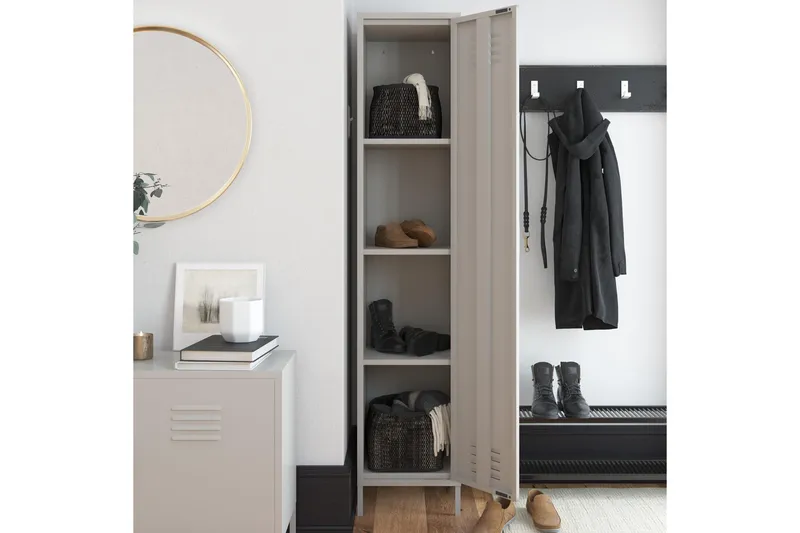 Senkki Bradford Vaaleanharmaa - Dorel Home - Säilytys - Kaappi - Säilytyskaappi