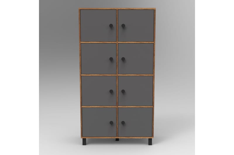 Senkki Dewat 40x96 cm - Tiikki/Antrasiitti - Säilytys - Kaappi - Säilytyskaappi