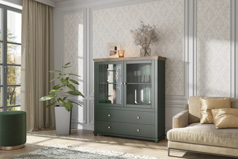 Senkki Getafez 42x126 cm - Khaki/Luonnonväri - Säilytys - Kaappi - Säilytyskaappi