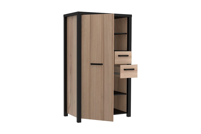 Senkki Havdar 53x91 cm - Ruskea/Musta - Säilytys - Kaappi - Säilytyskaappi