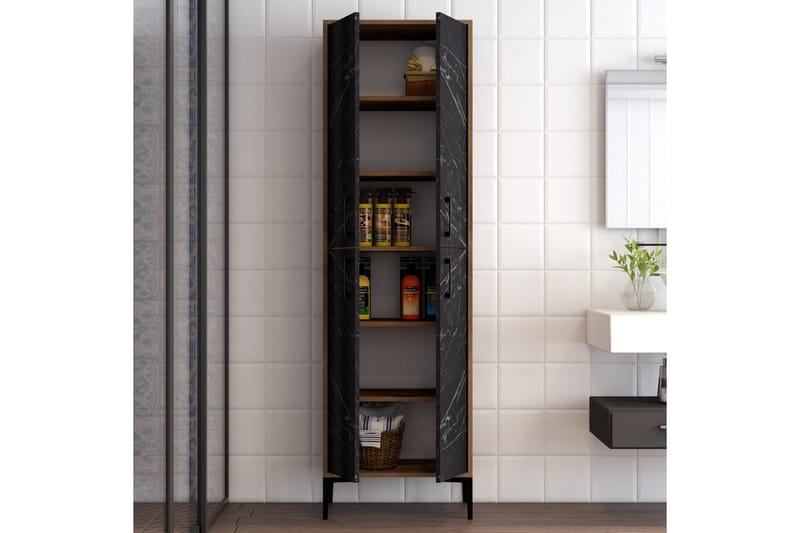 Senkki Kotzen 60x35 cm - Tummanruskea/Musta - Säilytys - Kaappi - Säilytyskaappi