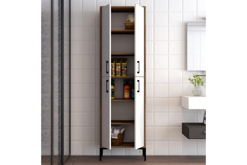 Senkki Kotzen 60x35 cm - Tummanruskea/Valkoinen - Säilytys - Kaappi - Säilytyskaappi