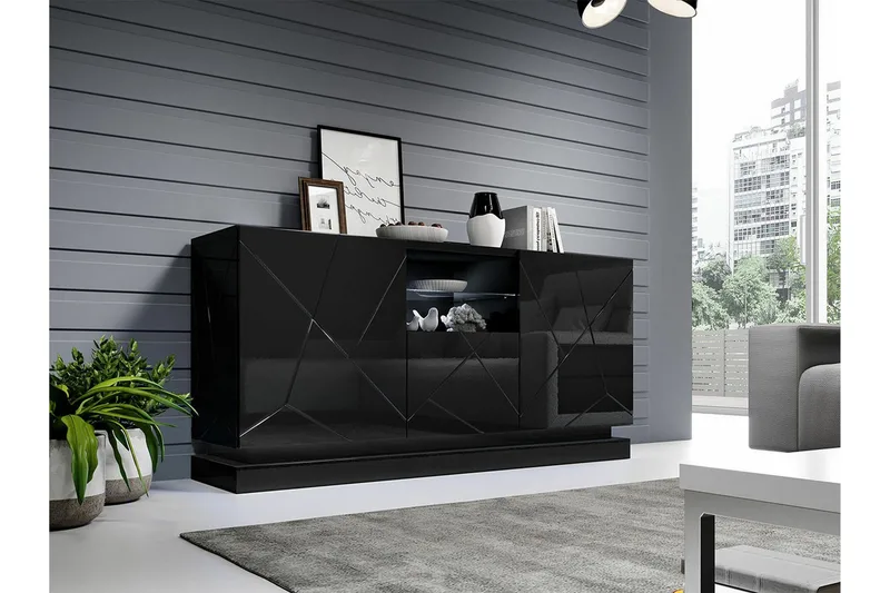 Strontian Highboard Scandinavian Choice Black - Säilytys - Kaappi - Säilytyskaappi