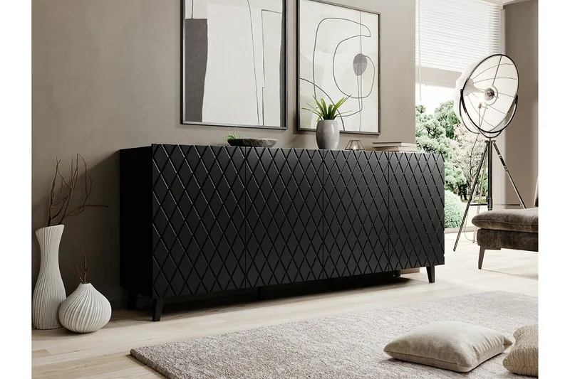 Strontian Highboard Scandinavian Choice Black - Säilytys - Kaappi - Säilytyskaappi