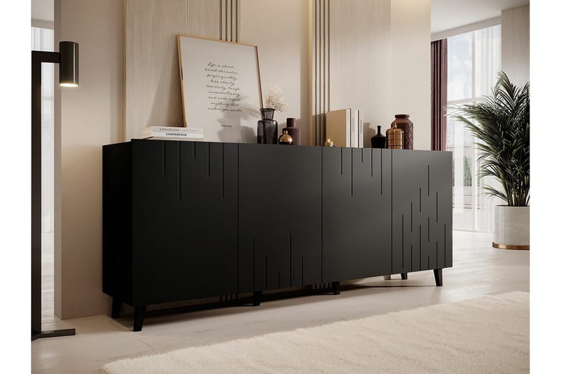 Strontian Highboard Scandinavian Choice Black - Säilytys - Kaappi - Säilytyskaappi